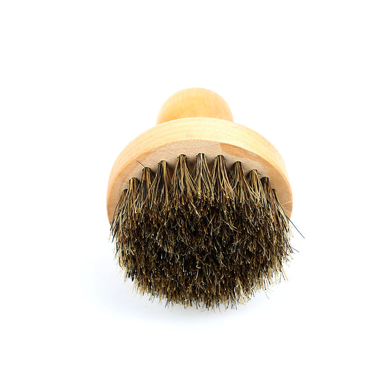 Wooden Beard Balm Brush Chiseled Face