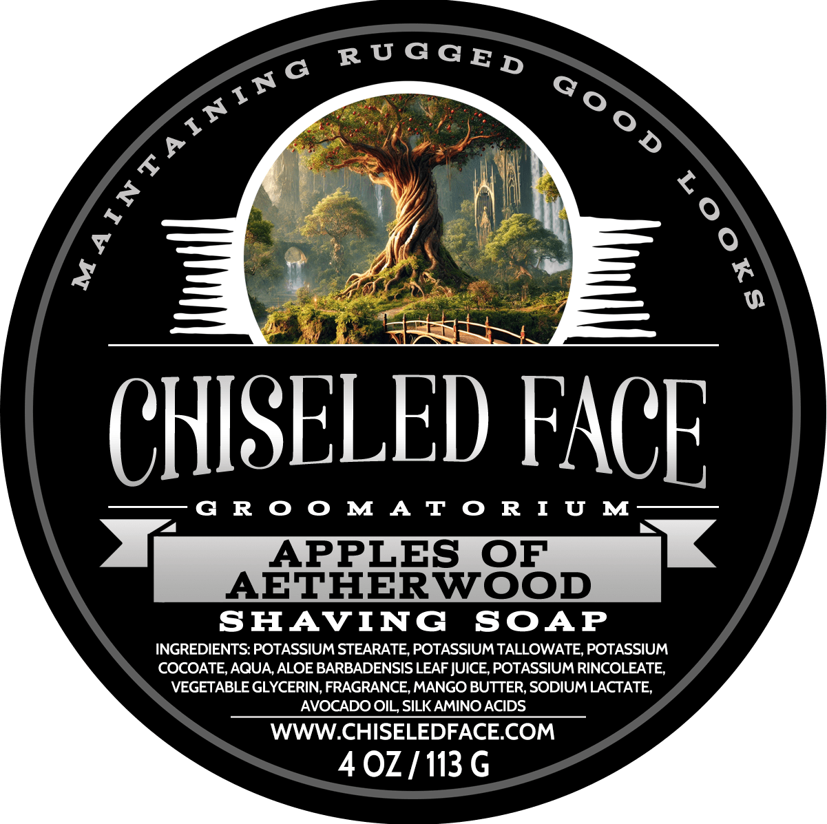 Apples of Aetherwood - Shaving Soap - Chiseled Face