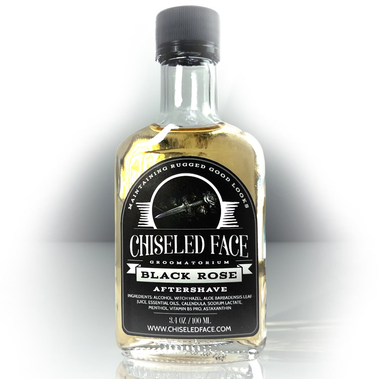 Black Rose - Aftershave Splash - Chiseled Face