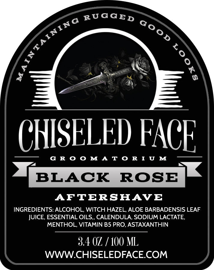 Black Rose - Aftershave Splash - Chiseled Face