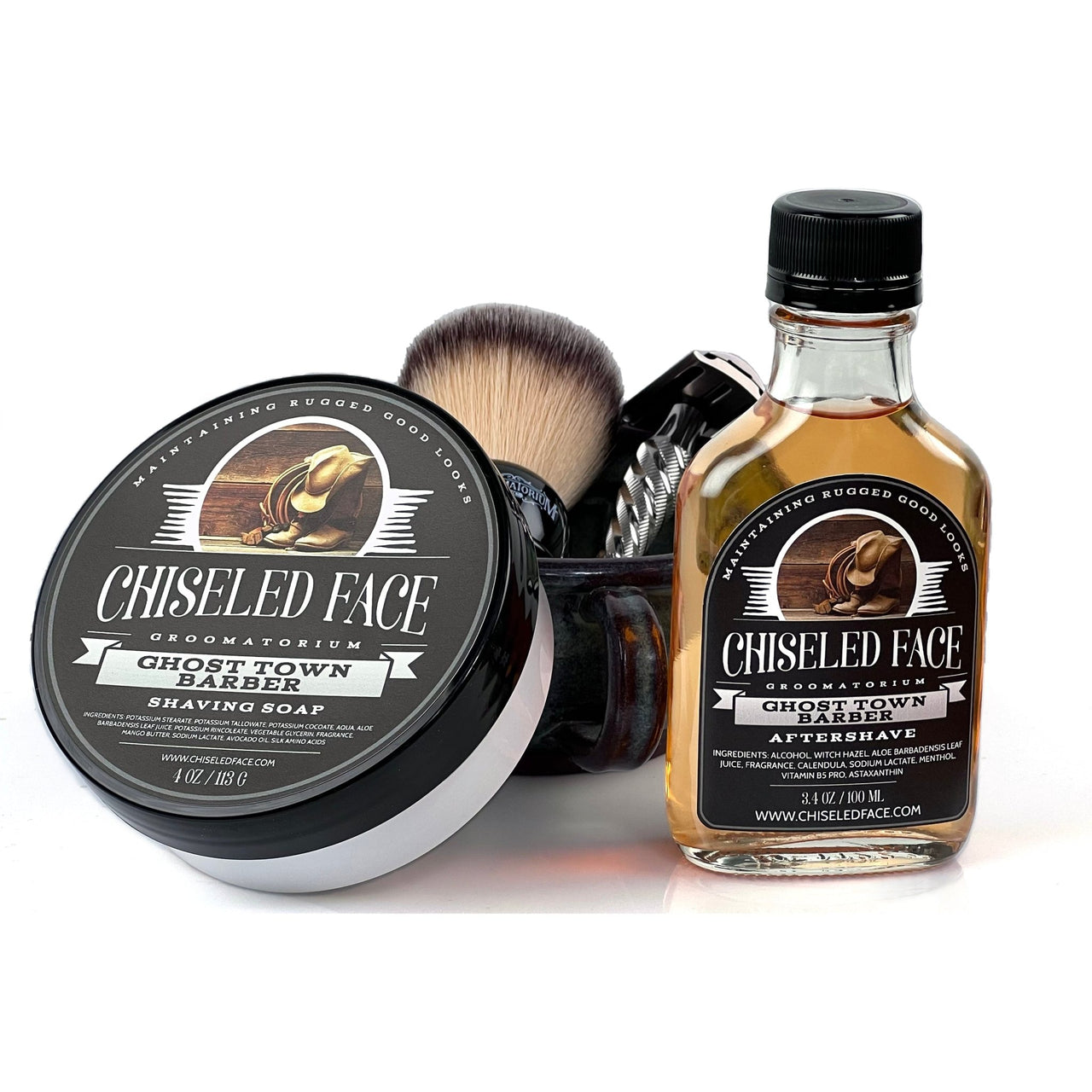 Ghost Town Barber - Shaving Soap - Chiseled Face