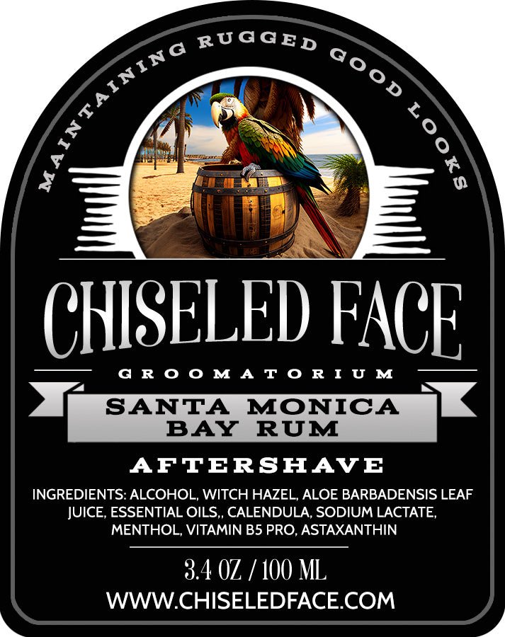 Santa Monica Bay Rum - Aftershave Splash - Chiseled Face