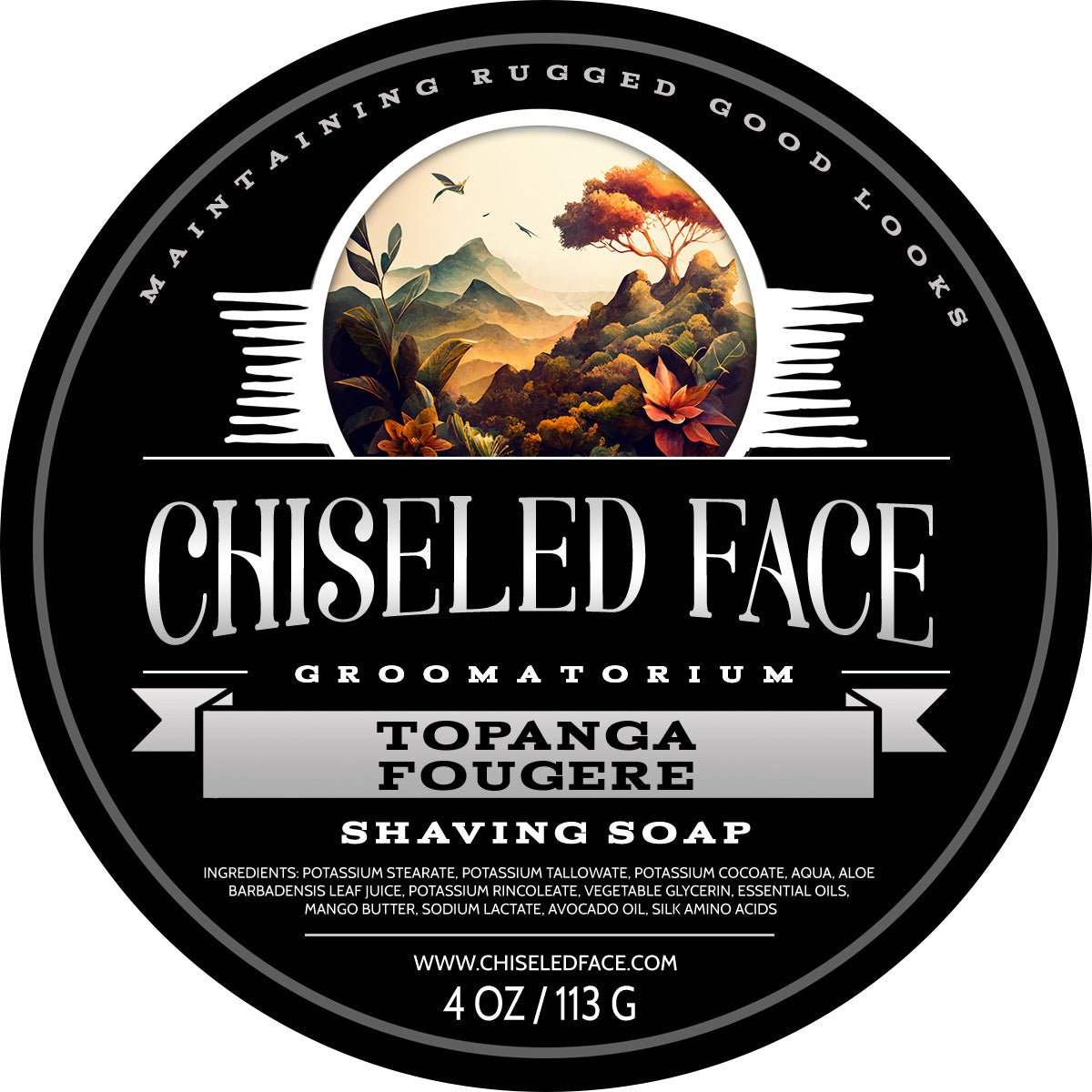 Topanga Fougère - Shaving Soap - Chiseled Face
