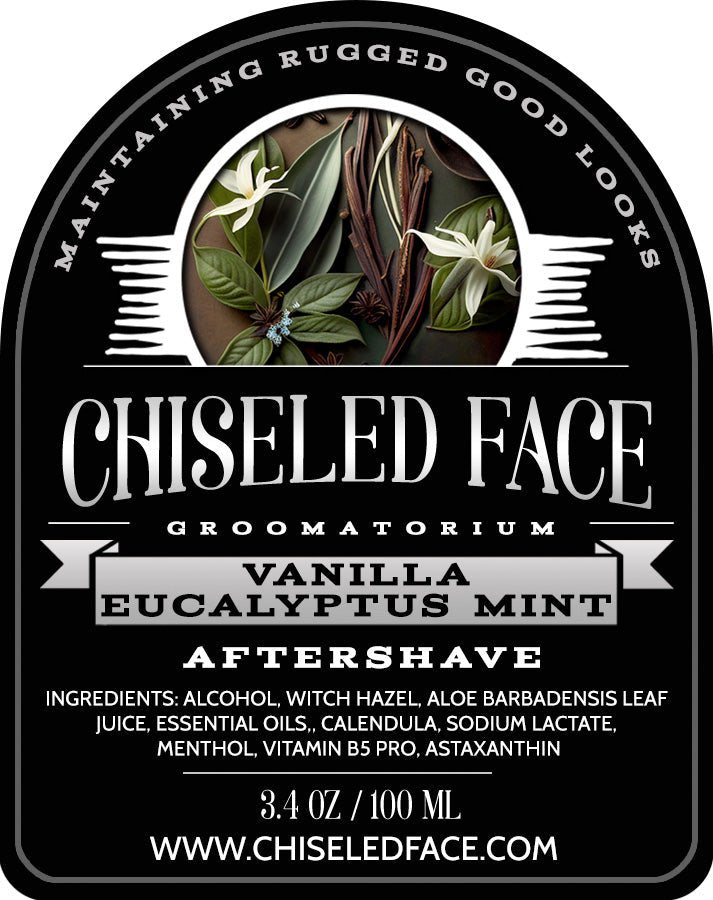 Vanilla Eucalyptus & Mint - Aftershave Splash - Chiseled Face