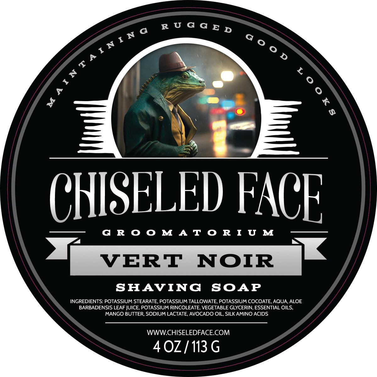 Vert Noir - Shaving Soap - Chiseled Face