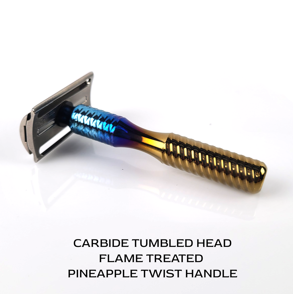 Chiseled Face Titanium Legacy Razor Custom Order