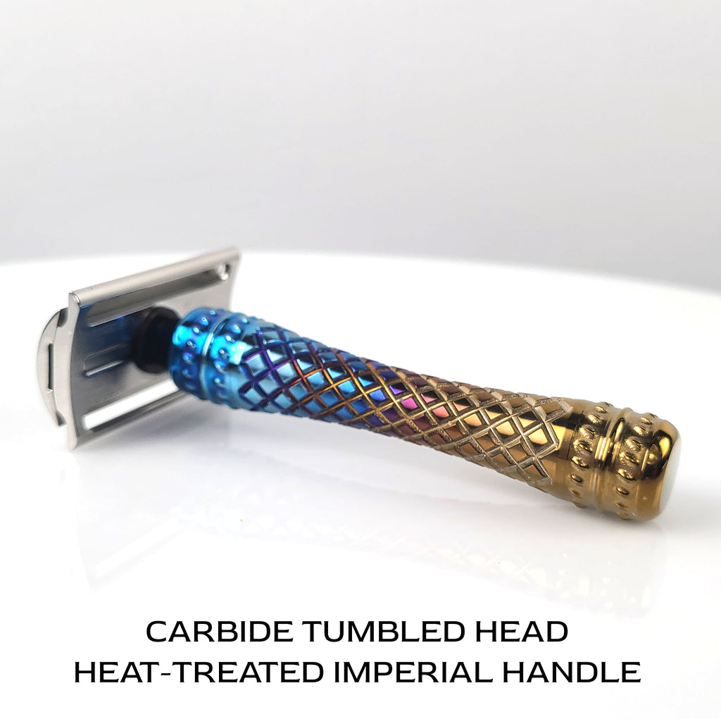 Chiseled Face Titanium Legacy Razor Custom Order