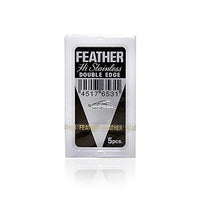 Thumbnail for Feather - Hi Stainless Double Edge Blades, 5 Pack - Chiseled Face