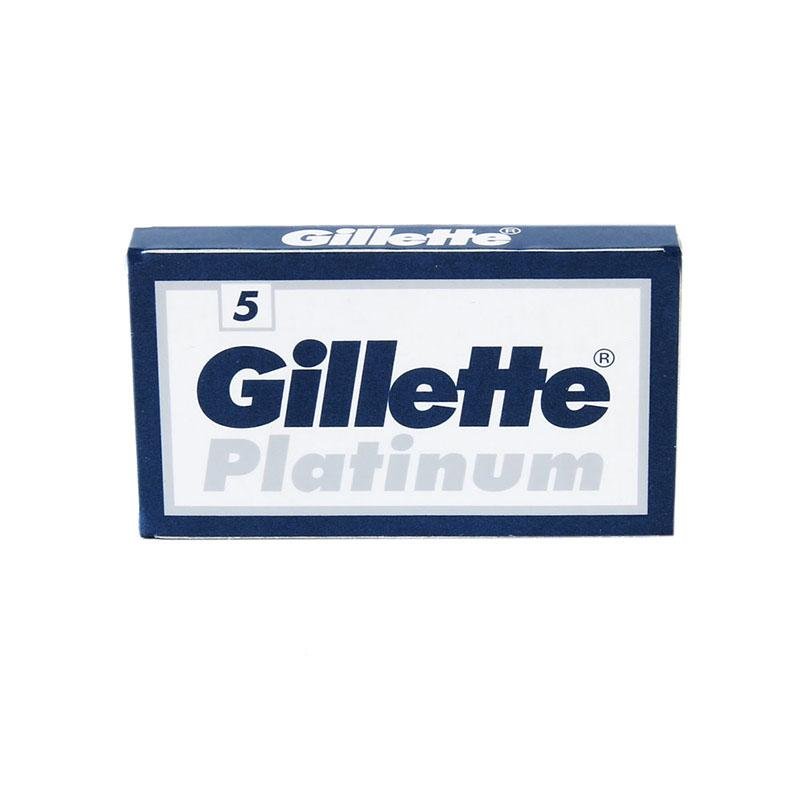 Gillette Platinum DE Safety Razor Blades - 5 pack - Chiseled Face