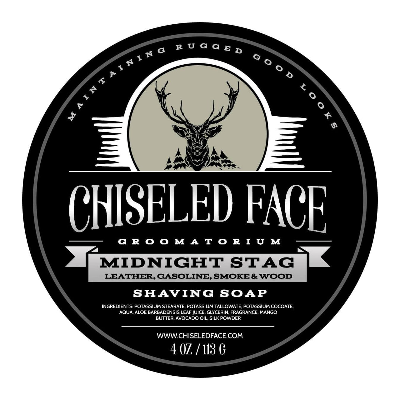Midnight Stag - Shaving Soap - Chiseled Face