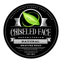 Thumbnail for Natural (unscented)– Shaving Soap - Chiseled Face