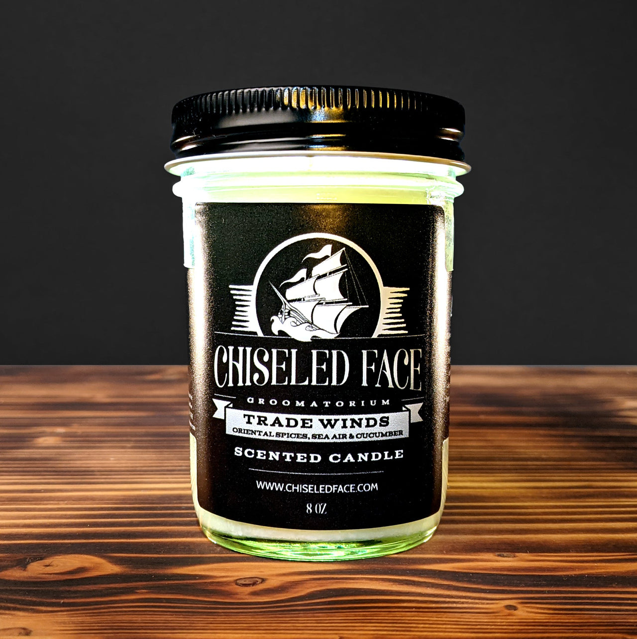 Trade Winds Scented Candle - Chiseled Face
