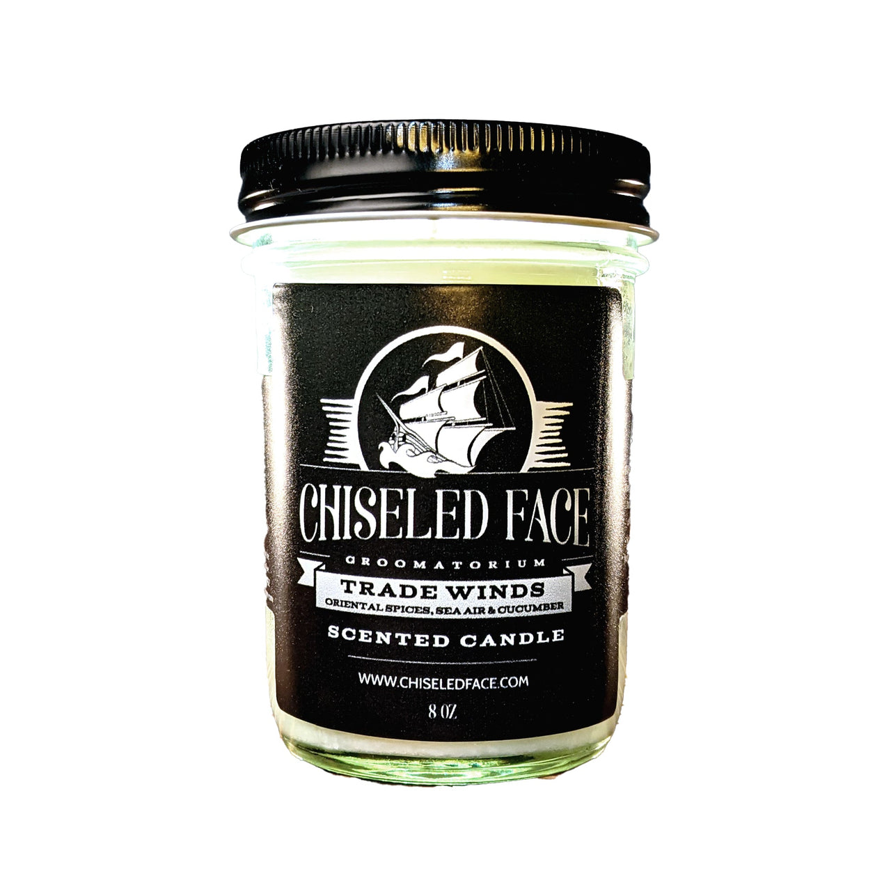 Trade Winds Scented Candle - Chiseled Face