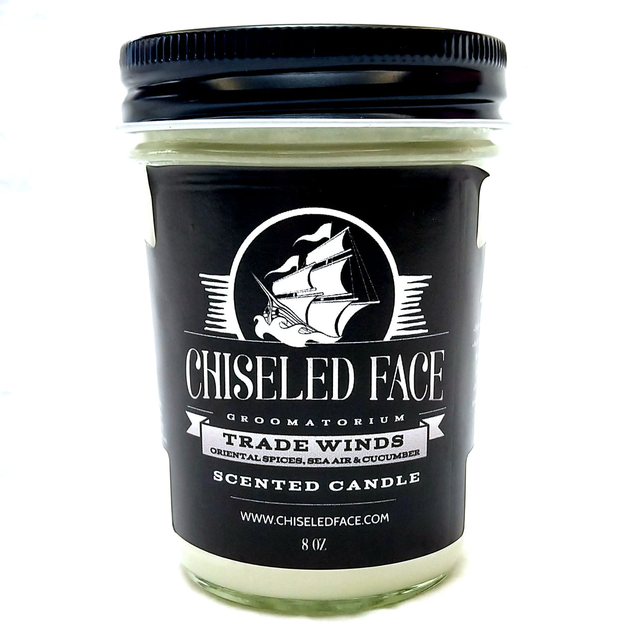 Trade Winds Scented Candle - Chiseled Face