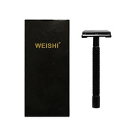 Thumbnail for WEISHI Shaving - 9306 PVD - L BLACK Long Handle Safety Razor - Chiseled Face