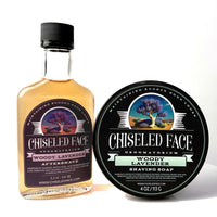 Thumbnail for Woody Lavender – Shaving Soap - Chiseled Face